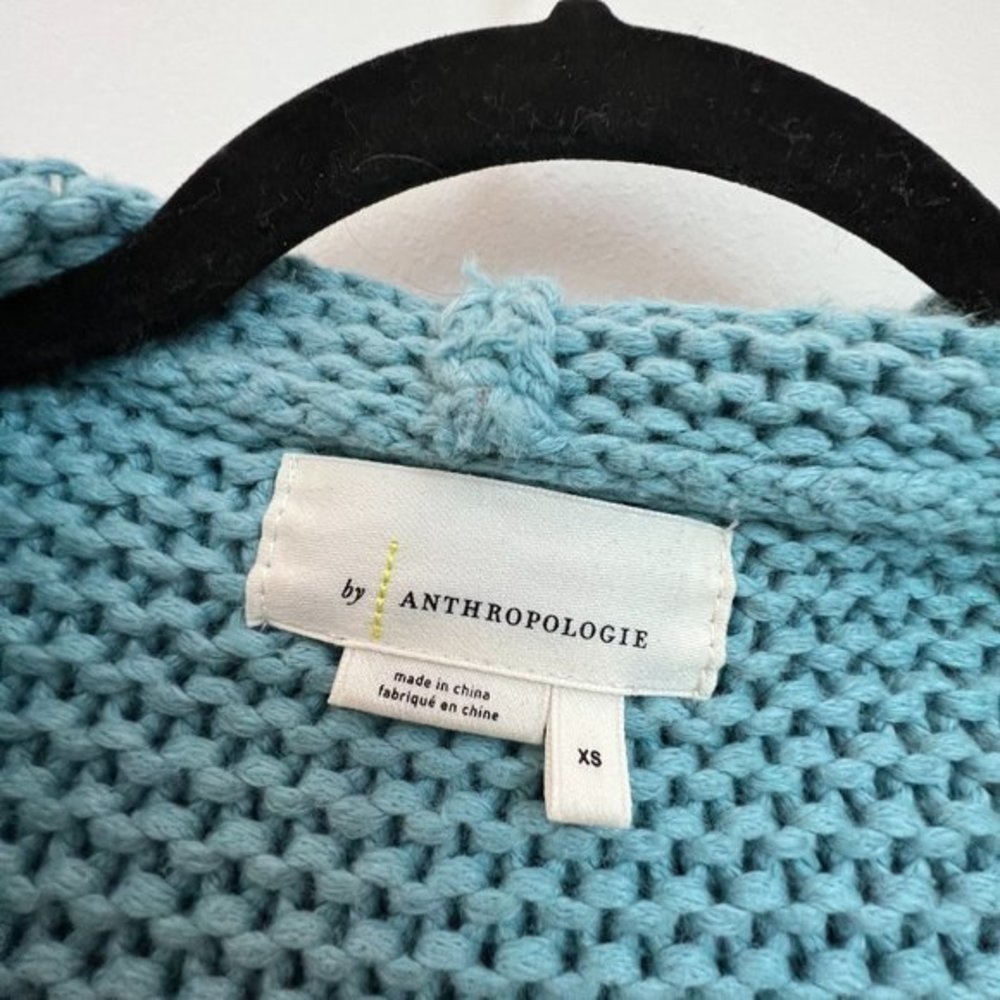 Anthropologie‎ Anni Hooded Cable-Knit Cardigan - Picture 5 of 5